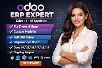 fix odoo errors and bugs and create new module install odoo erp odoo 18 19