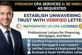 urgent 24hrs CPA certified financial statement bank reconciliation audit review