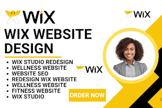 design a wix studio nutritionist, diet coach, or wellness website