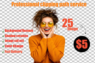 do background remove , clipping path service