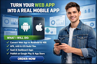 convert claude code web app to ios or android mobile build apk publish