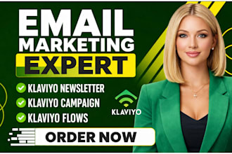 do email marketing expert, klaviyo flows, klaviyo campaign, klaviyo newsletter