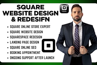 create square online store square website square online seo squarespace redesign