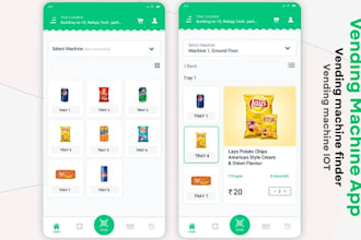 build smart vending machine app, vending machine locator, vending software