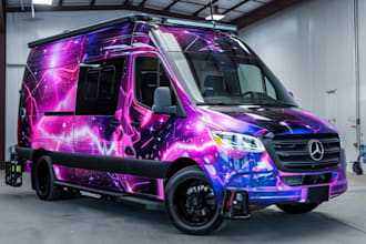design professional car wrap, van wrap any vehicle wrap
