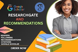 increase your readers, views and recommendations in researchgate