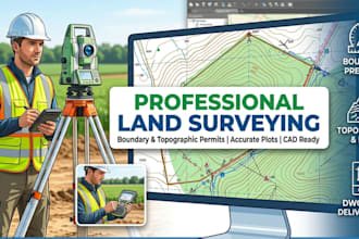 land survey property survey boundary survey land surveyor for topographic permit