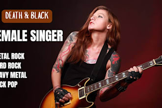 metal rock vocalist, metal female singer heavy rock pop vocal, rock metal singer