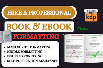 do amazon kindle book formatting, paper back formatting ebook before published