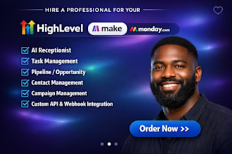 setup make com automations gohighlevel zapier made com monday com crm airtable