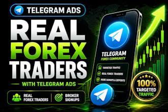 bring steady telegram forex traders with telegram ads, telegram forex promotion