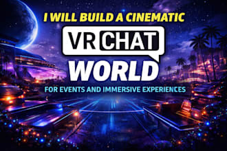build a cinematic vrchat world for event and immersive experiences