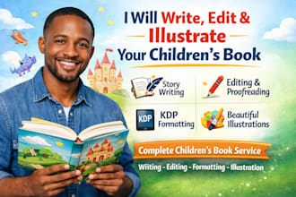 illustrate and format a professional children book