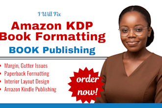 design and format ebook or book layout, typesetting journal, cover and paperback