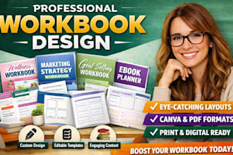 design a professional workbook to engage and educate