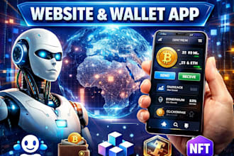 develop ai, crypto, blockchain website, wallet app , fintech