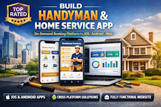 build handyman app, home service booking app, household booking service app