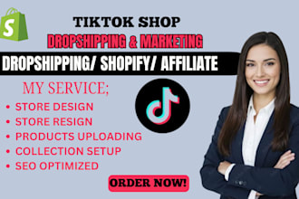 setup tiktok shop tiktokshop dropshipping shopify marketing tiktok affiliate