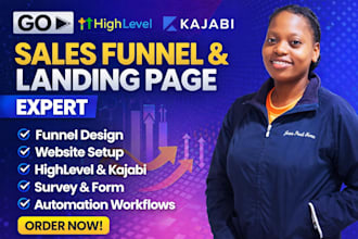 build gohighlevel websites and sales funnel on gohighlevel