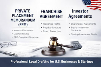 draft legal contracts, legal agreements and review legal documents