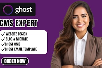 build ghost cms website setup ghost blog customize ghost theme ghost newsletter