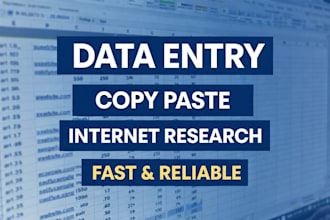 do simple data entry and online tasks for you