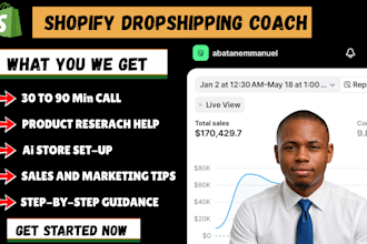 be your shopify dropshipping mentor and help you build a sales ready ai store