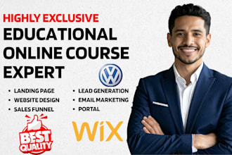 generate educational leads do elearning online course educational website funnel