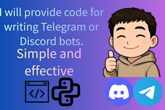 create a custom python ai telegram or discord bot