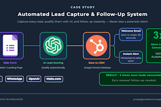 build an automated lead capture and follow up system