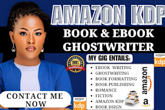 be amazon kdp book writer ebook ghostwriter book formatting ebook publishing