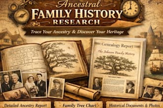 do genealogy research to uncover your family history