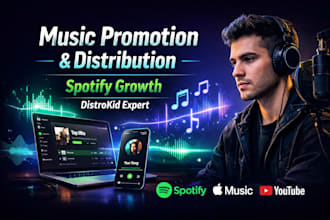 be your music manager, fix and distribute your music using distrokid, tunecore