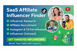 recruit targeted affiliates and influencers for your saas, b2b affiliate