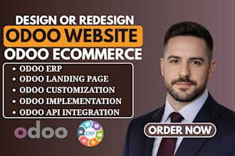 design odoo ecommerce website, erp, customization, odoo developer, odoo website