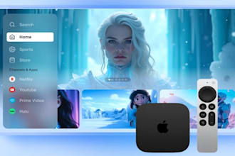 create iptv app in smarter pro style for android,  ios, samsung with admin panel