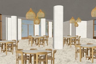 create architectural collage renderings and illustrative visualizations