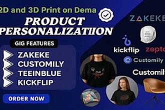 setup shopify 2d 3d product configurator using zakeke customily or tee