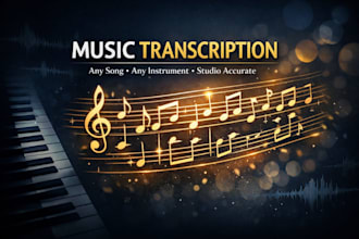 transcribe music audio to sheet music piano transcription lead sheet notation