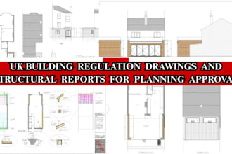 uk building regulation drawings and structural reports for planning approval