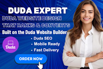 create a duda website design and duda seo using the duda website builder