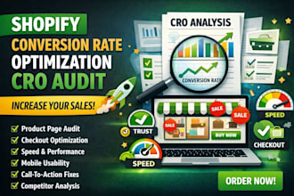 do shopify conversion rate optimization cro audit to increase sales