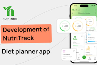 develop saas ai meal planner web, ai nutrition website, diet tracker app