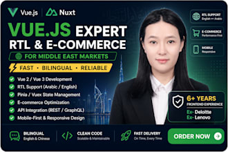 build or fix your vue and javascript website