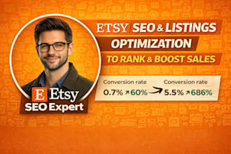 do etsy SEO and optimize your listings to rank and boost etsy sales
