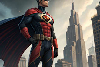 draw you like a custom superhero