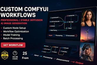 custom comfyui workflow flux sdxl ai image video generation automation