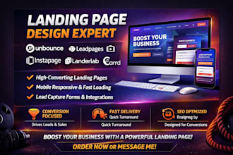 design unbounce leadpages instapage landerlab ucraft carrd landing page website