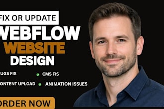 fix webflow bugs, responsive issues, broken layouts and improve your website