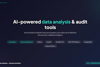 build an ai powered analysis or audit tool for your data